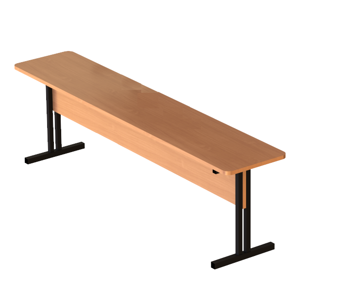 Лавка для шкільної їдальні МЕБЛІ-ТЕХНОСТИЛЬ 1500х300мм, № 6, підвісна